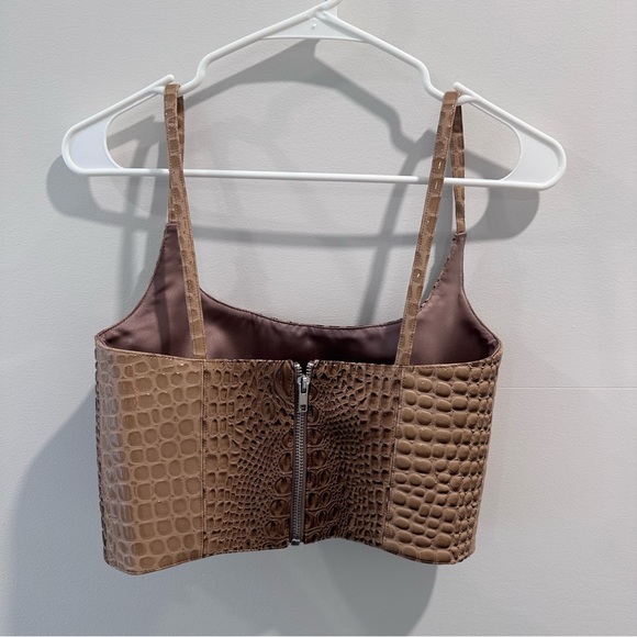 Mia Vesper Faux Croc Tiny Top, never worn!! - Picture 3 of 3